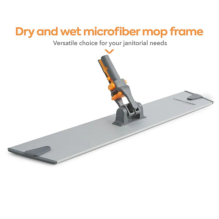 Coastwide Professional™ 15.75" Microfiber Wet Mop Frame, Aluminum