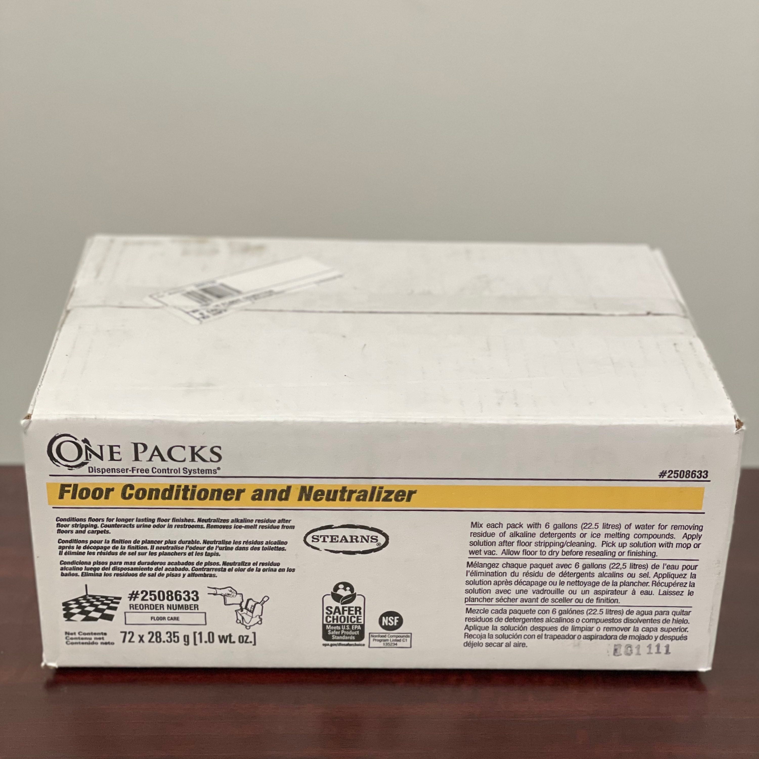 Stearns Floor Condition Neutralizer 1 oz. - 72 packs/case