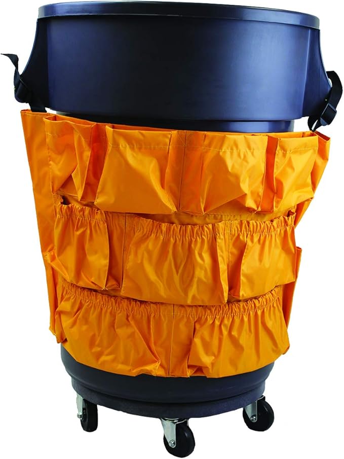 JSU BRUTE Trash Can Caddy Bag Yellow Nylon