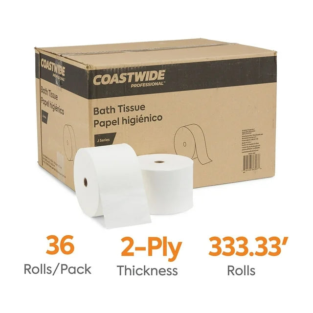Coastwide Professional™ J-Series 2-Ply Small Core Bath Tissue