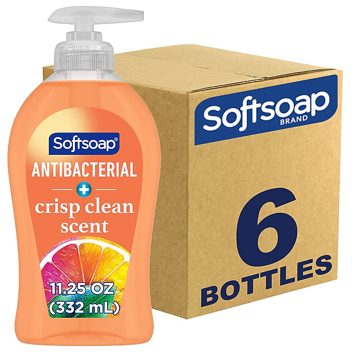 Softsoap Antibacterial Liquid Hand Soap, Crisp Clean Scent