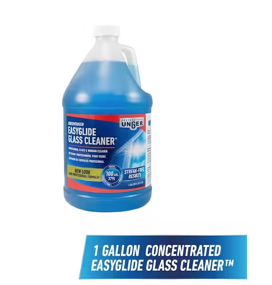 Unger Professional Easy Glide Glass Cleaner, 1 Gal Concentrate