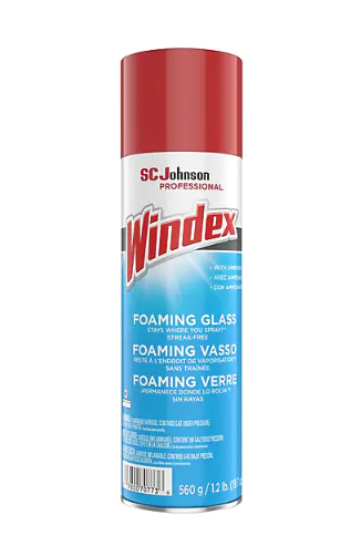 Windex Foaming Glass Cleaner Aerosol, 19.7 Oz., 6/Carton