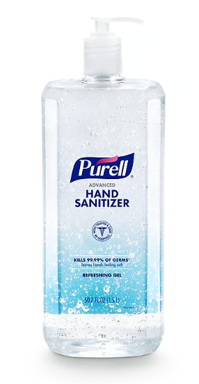 PURELL Advanced Hand Sanitizer Refreshing Gel, Clean Scent, 1.5 Liter Pump Bottle