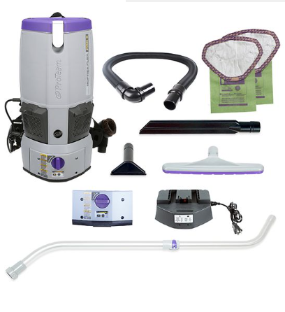 ProTeam GoFree Flex Pro II, 6 qt. Cordless Backpack Vacuum with Tool Kit
