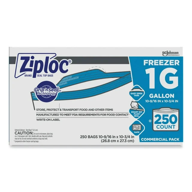 Ziploc Double Zipper Freezer Storage Bags