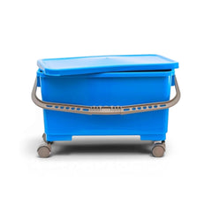 20" Microfiber Mop Pad Charging Bucket with Wheels