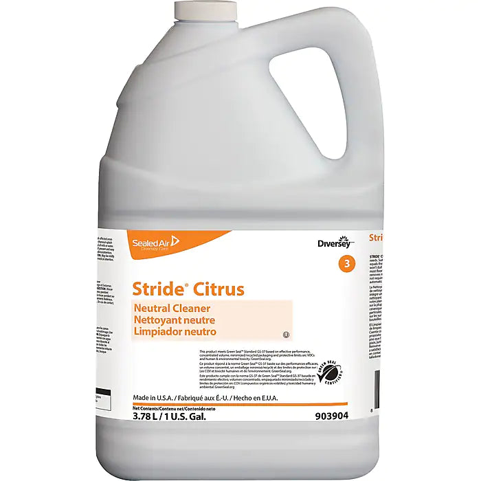 Diversey™ Stride® Citrus Neutral Floor Cleaner, 1 Gallon