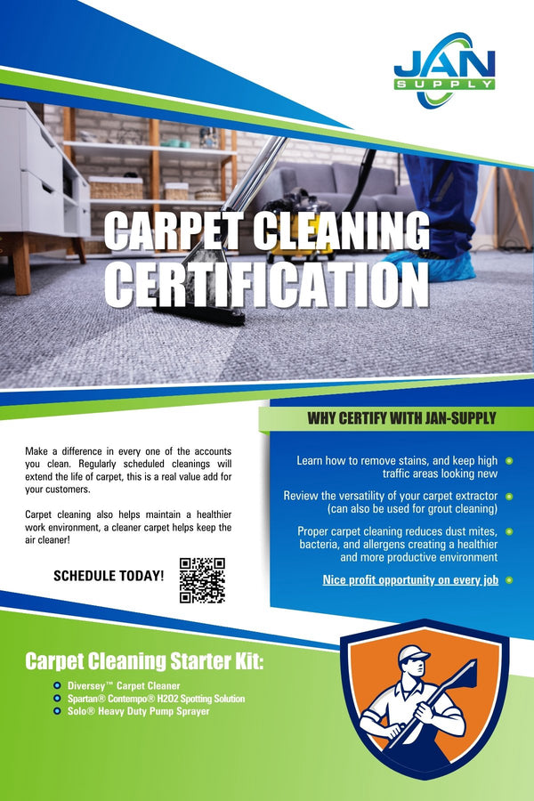 Carpet Cleaning Certification - **NEW CLASS ADDED**