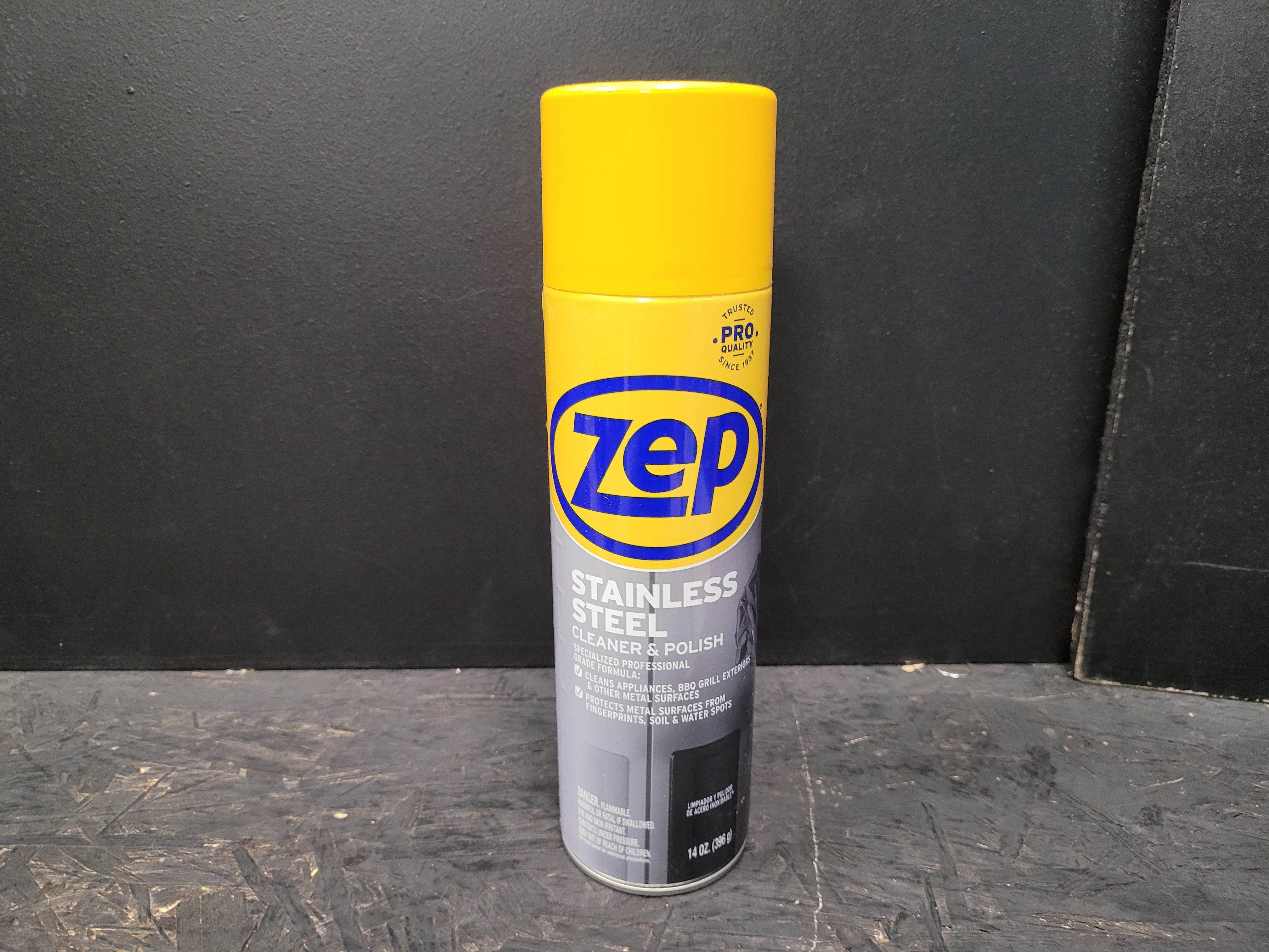 Zep Commercial Stainless Steel Polish, Spray, 12/Case