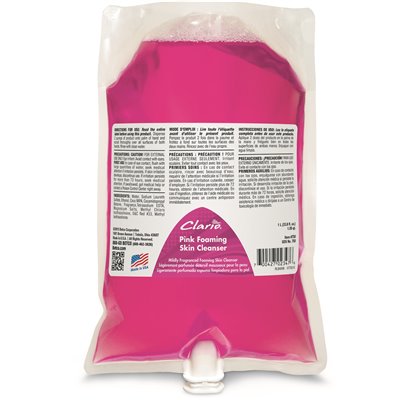 Betco Clario Pink Foaming Skin Cleanser 1000mL, Case of 6