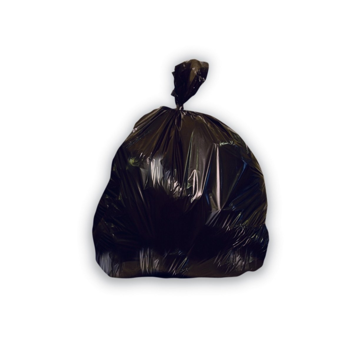 15 x 9 x 24 x 2 mil Black Eco-Friendly Poly Trash Liners