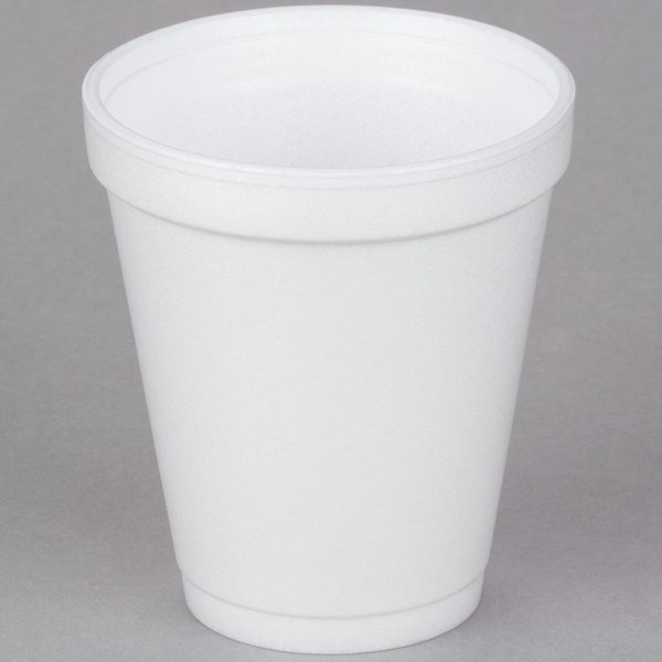 DART 8 Oz White Disposable Coffee Foam Cups Hot and Cold Drink Cup, 100  Count (Pack of 1)