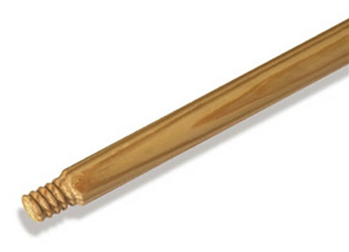Coastwide Professional™ 60" Wood Push Broom Handle, Threaded Wood Tip