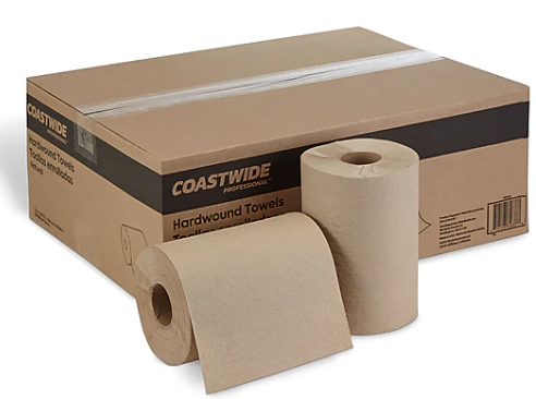 Coastwide Professional Hardwound Paper Towels, 1-Ply, 350 ft./Roll