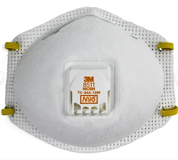 3M™ Disposable Particulate Respirator N95 with 3M™ Cool Flow™ Valve, 10/Box