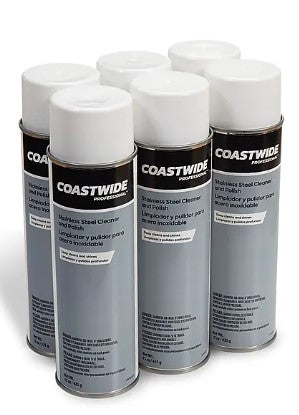 Coastwide Professional™ Stainless Steel Cleaner and Polish 15 Oz., 6/Carton