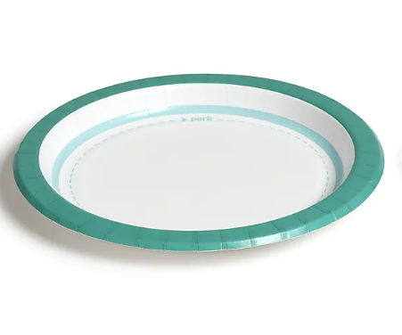Perk™ Medium-Weight Paper Plates, 8.5