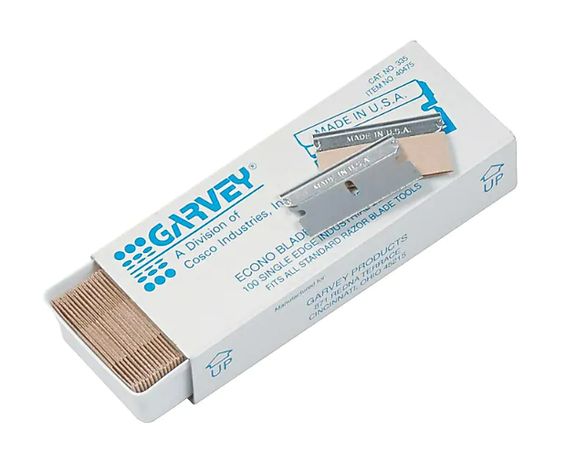 Garvey® Refill Blades, Silver, 100/Box