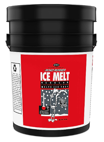 Road Runner Ice Melt Blend, Melts to -15 Degrees, 50 lbs., Pail