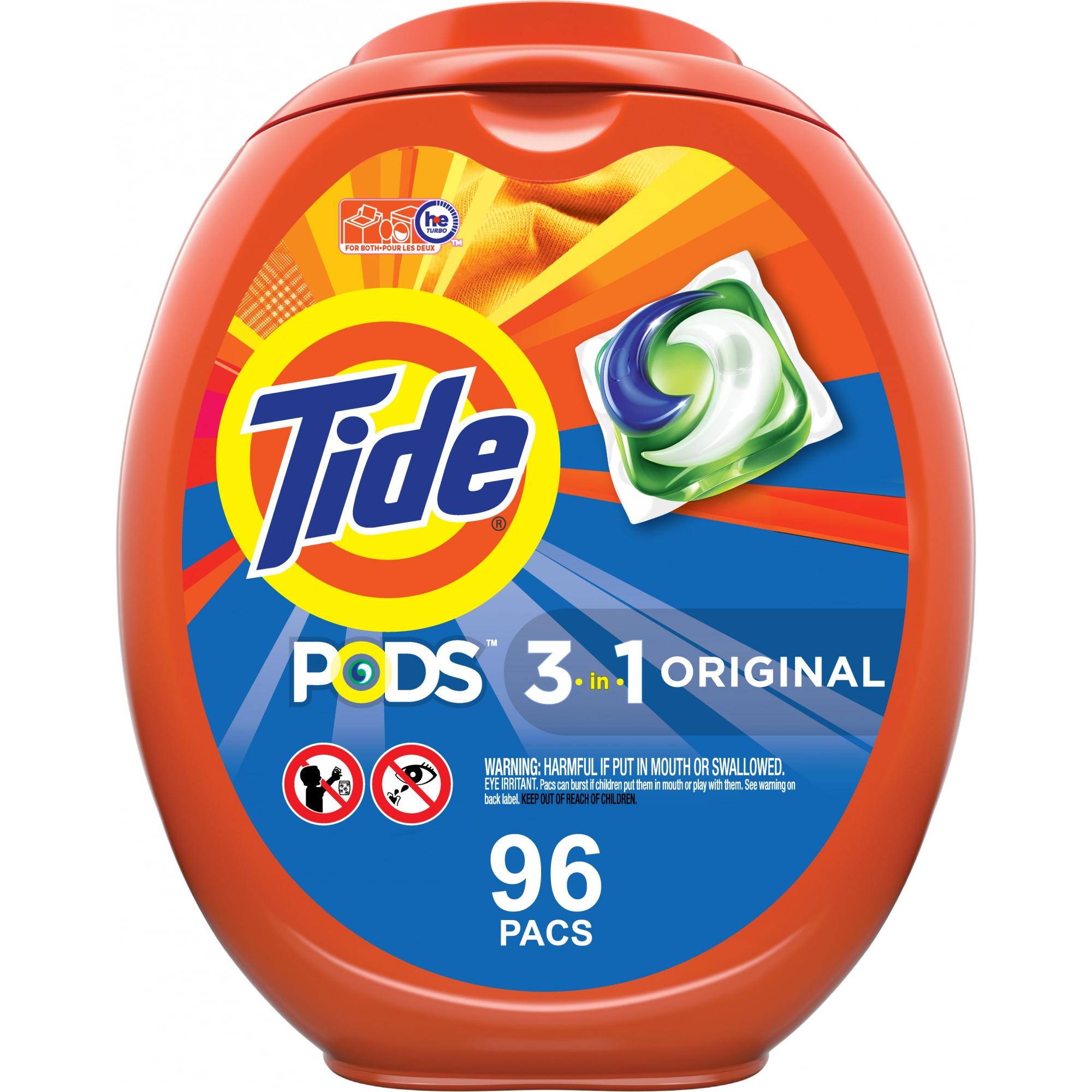 Tide PODS 3-in-1 Laundry Detergent Capsules, 98 oz., 112 Capsules