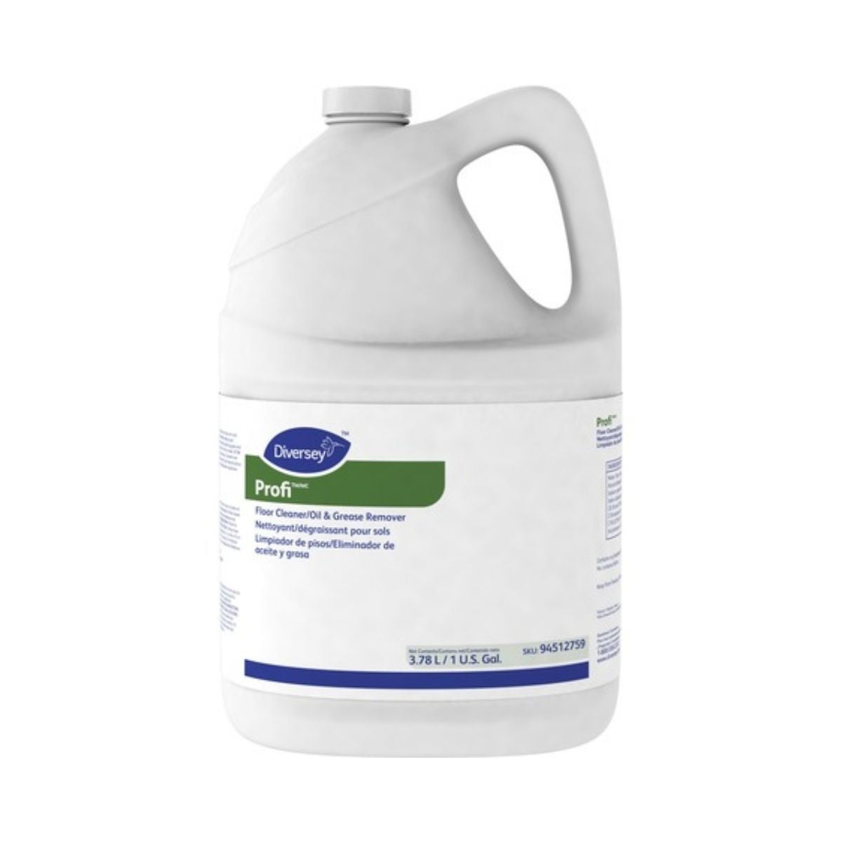 Diversey Profi Floor Cleaner/Oil & Grease Remover, 128 Oz.,