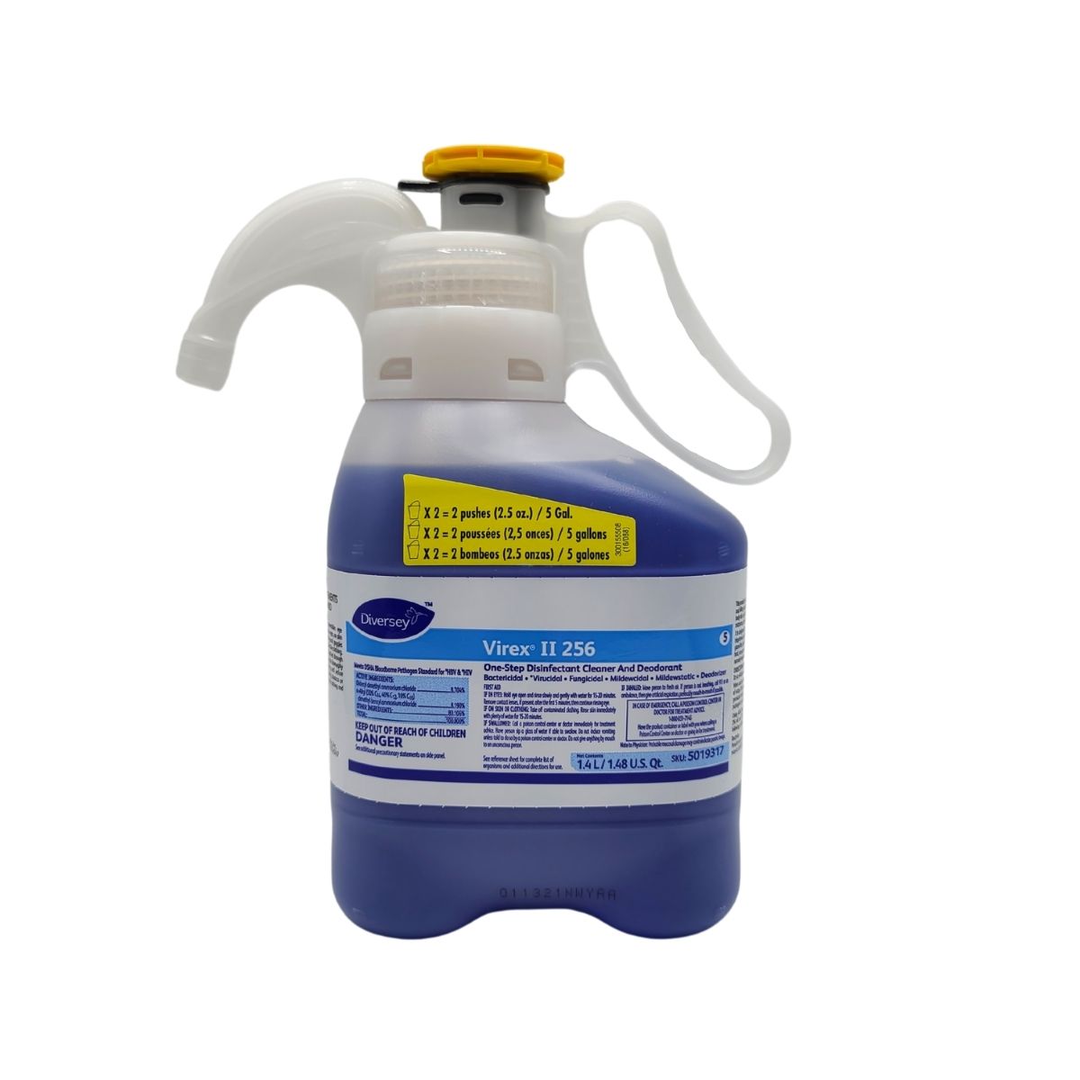 Virex II 256 Disinfectant for Diversey SmartDose, Minty Scent, 47.3oz.