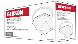 Duckbill 3230 N95 NIOSH Approved Respirators, (USA) - 50/box