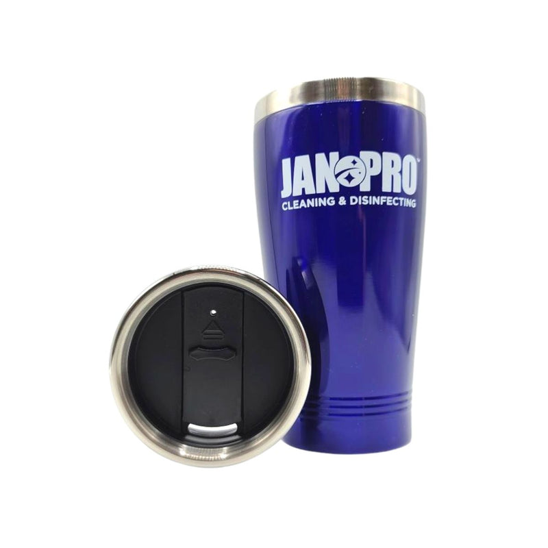 JAN-PRO Blue Stainless 16 oz. Tumbler