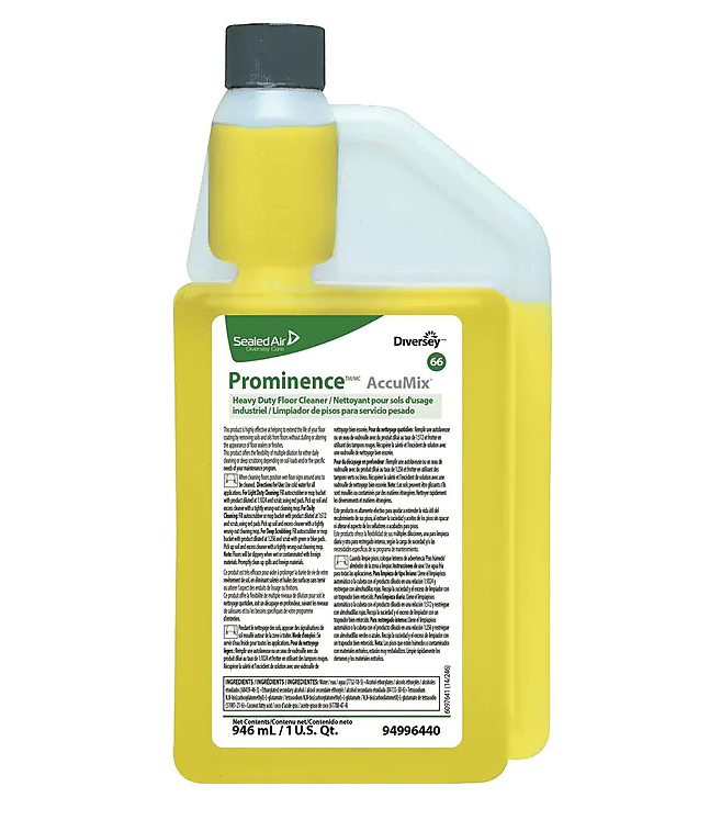 Prominence 66 Hard Floor Cleaner for Diversey Accumix, Citrus Scent, 32oz.