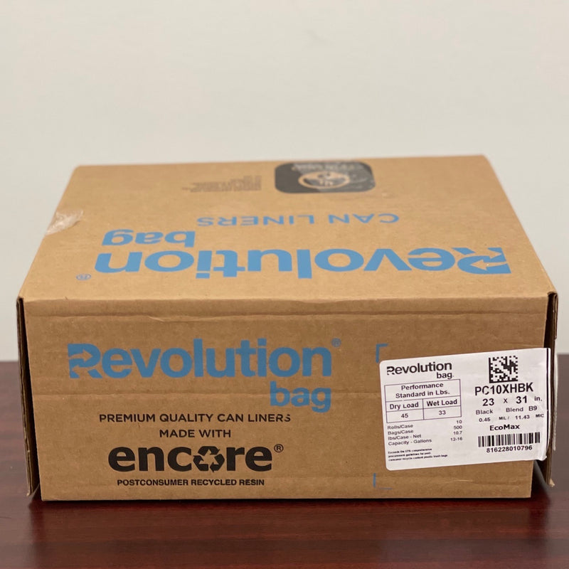 Revolution Can Liners - 12-16 Gallon - 23X31 .45MIL Liner Black 500/Case