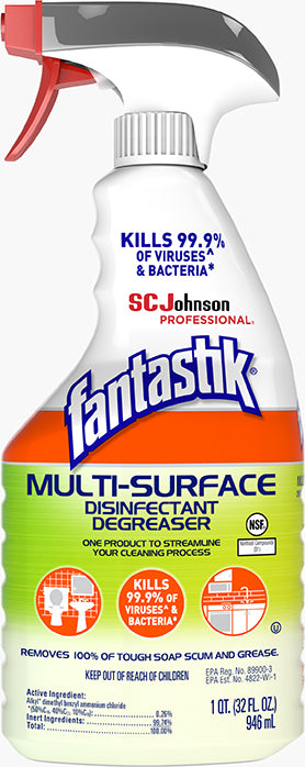 Fantastik Multi Surface Disinfectant Degreaser 32oz