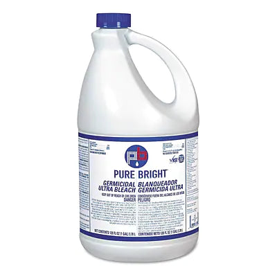 Pure Bright® Bleach, Liquid, 1gal Bottle, 6/Carton