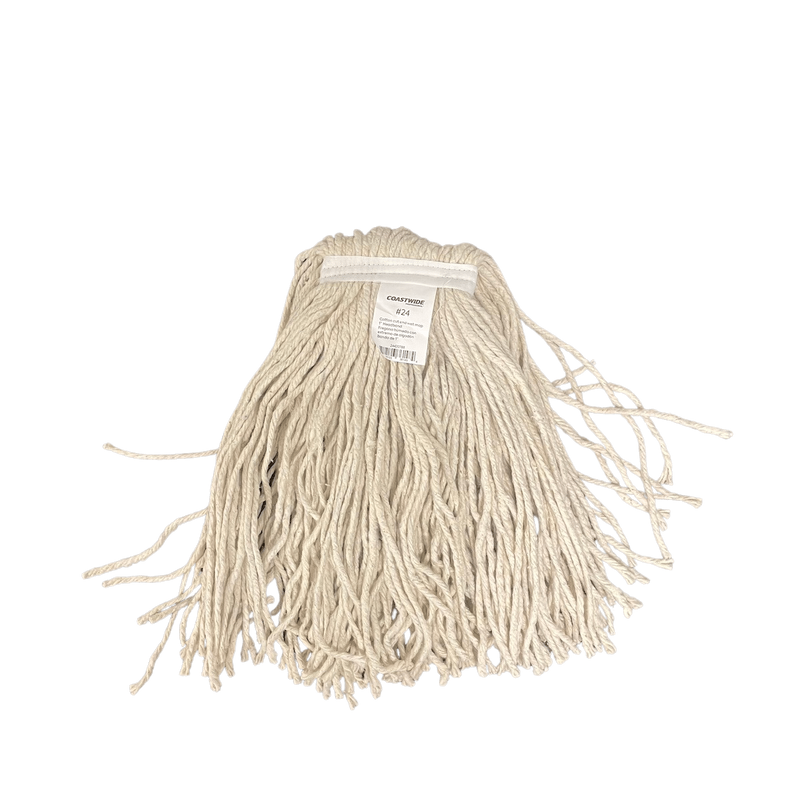 Coastwide Professional Cut-End Wet Mop Head, #24, Cotton, 1