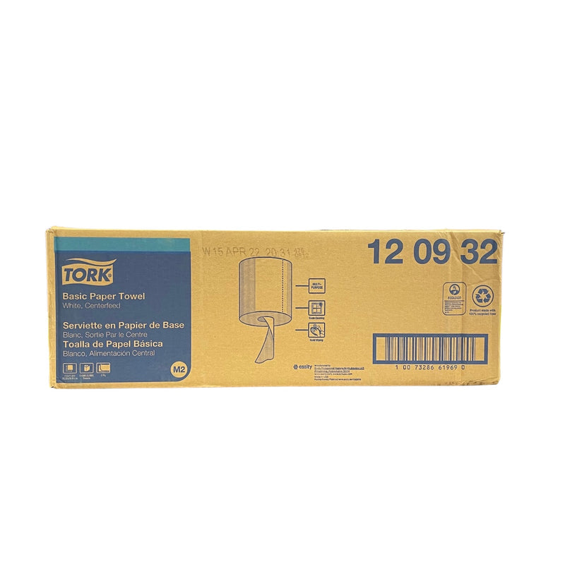 Tork Centerfeed Paper Towel White M2, High Absorbency, 6 x 500 Sheets