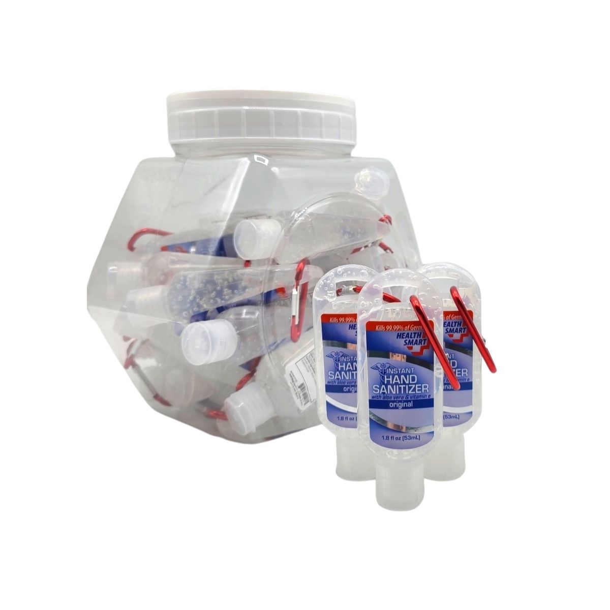 Travel Size 1.8 oz Gel Hand Sanitizer with Clip